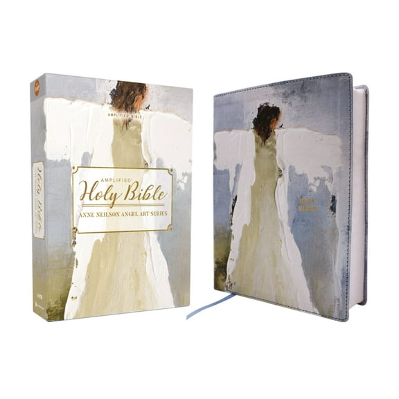 Amplified Holy Bible, Anne Neilson Angel Art Series, Leathersoft, Blue, (Hardcover)