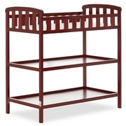 Dream On Me Emily Changing Table, Comes With 1" Changing Pad, Portable Changing Station, Cherry