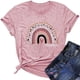 thumbnail image 1 of Blusa informal de manga corta con estampado de letras para el día del maestro para mujer Fridja  gope206, 1 of 6