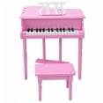 thumbnail image 6 of Costway 30 key Childs Toy Grand Baby Piano w/ Kids Bench Wood Pink, 6 of 8