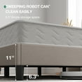 thumbnail image 4 of Novilla Queen Bed Frame with Headboard, Bed Frame Queen Size with Wood Slats Support,Linen Upholstered Adjustable Headboard, No Box Spring Needed, Heavy Duty Feet, Easy Assembly, Beige, 4 of 8