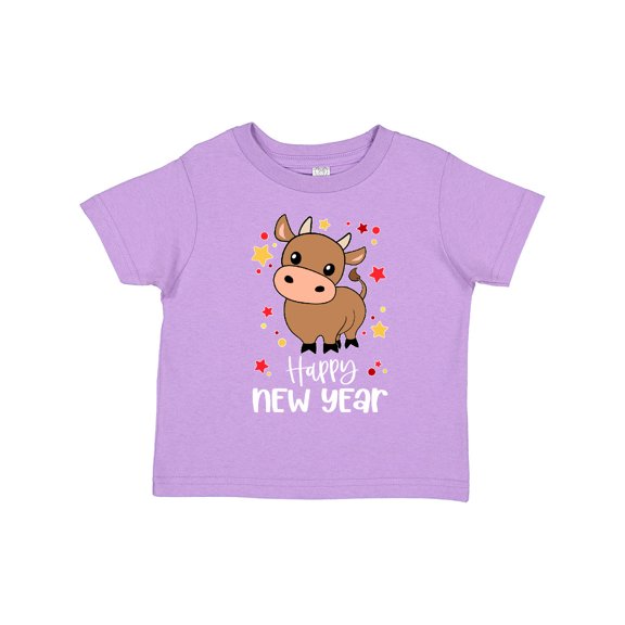 Inktastic Happy New Year Cute Ox Boys or Girls Toddler T-Shirt