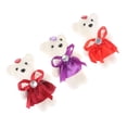 thumbnail image 2 of 10Pcs 12cm Bear Flower Bouquet Toy Cartoon Doll Teddy Bear Bouquet Graduation Birthday Wedding Gifts Party Decor, 2 of 20