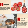 thumbnail image 7 of Kitchen Utensils Set of 6, VeSteel Silicone Cooking Utensils with Wooden Handle, Non-Stick Cookware & Heat Resistant (Gray), 7 of 7