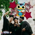 thumbnail image 5 of PMU Congrats Grad Balloon Bouquet | Graduation Decoration Mylar Balloons | Celebrate Success with Vibrant Graduation Balloons | Grad Owl Grad Balloon Bouquet Burgundy (5/Pkg) Pkg/1, 5 of 7