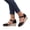 A Black, variant on Women's Ankle Buckle Strap Closed Toe Wedge Sandals Retro Lace Breathable Platform Sandal Casual Espadrilles Dress Shoes Black Size 9