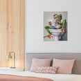 thumbnail image 6 of Toilet Frog Reading Newspaper Poster Canvas- Perfect for Wall Artrations, Dining Room Decor, Bedroom Art, Wall Decor Living Room, Wall Art, Frameless 20x30inch, 6 of 7
