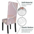 thumbnail image 6 of ZICANCN Pink Line Art Chair Protectors Seat Covers , Dining Chair Slipcovers for Dining Room Hotel Kitchen Simple Geometric Patterns, 6 of 8