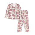 thumbnail image 1 of Balery Sparkling Ice Cream Conjunto de Pijama con Estampado para Mujer, Conjunto de Dos Piezas con Manga Larga, Ropa de Dormir Suave con Bolsillos, Pijamas Cómodos-XX-Large, 1 of 7