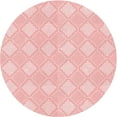 thumbnail image 1 of Ahgly Company Machine Washable Indoor Round Transitional Pastel Red Pink Area Rugs, 5' Round, 1 of 1