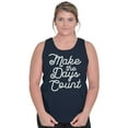 thumbnail image 3 of Make the Days Count Inspirational Womens Plus Size Graphic Tank Top Brisco Brands 3X, 3 of 5
