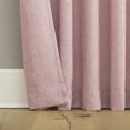 thumbnail image 3 of Sun Zero Roxy Generation Slub Texture Tacked Bow Semi-Sheer Tie Top Curtain Panel, 50"W x 63"L, Pink, 3 of 8