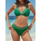 thumbnail image 5 of Conjunto de Bikini de Dos Piezas para Mujer, Traje de Baño de Cintura Baja con Escote en V y con Control de Abdomen, Talla XL, Color Verde Océano, 2025, 5 of 6