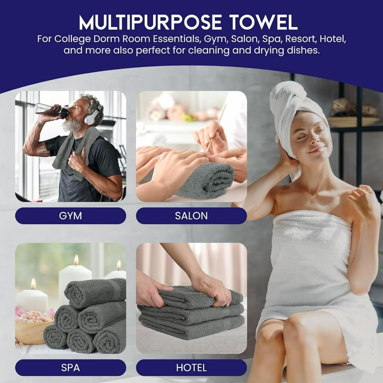 Linteum Textile 6 Piece Family Pack, Super Soft 20x40 Inch