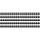 thumbnail image 1 of Clip de sombra de tela cuadrada Clips de red solar desmontables hebilla para jardín 200 Uds., 1 of 6