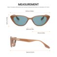 thumbnail image 6 of Cyxus Retro Vintage Sunglasses for Women Cat Eye Eyewear light Frame, 6 of 7