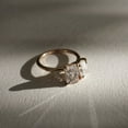 thumbnail image 5 of SOLITAIRE JEWELS 2TCW Oval & Radiant Moissanite Diamond Two Stone Style Engagement Ring, Toi Et Moi Ring for Women, 18k Yellow Gold Solitaire Ring, 5 of 5