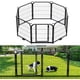thumbnail image 1 of Professional 8 - panel foldable metal dog playpen, 24 - pulgada height, stainless steel, portable pet fence secure lock, modular indoor/outdoor exercise pen small, medium, grande dogs, cats y..., 1 of 5