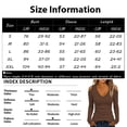 thumbnail image 3 of Cold Shoulder Ribbed Top for Women Long Sleeve Slim Fit Deep V Neck Fitted Knit Shirt Fall Versatile Comfy Casual Basic Blouse Brown XXL, 3 of 9
