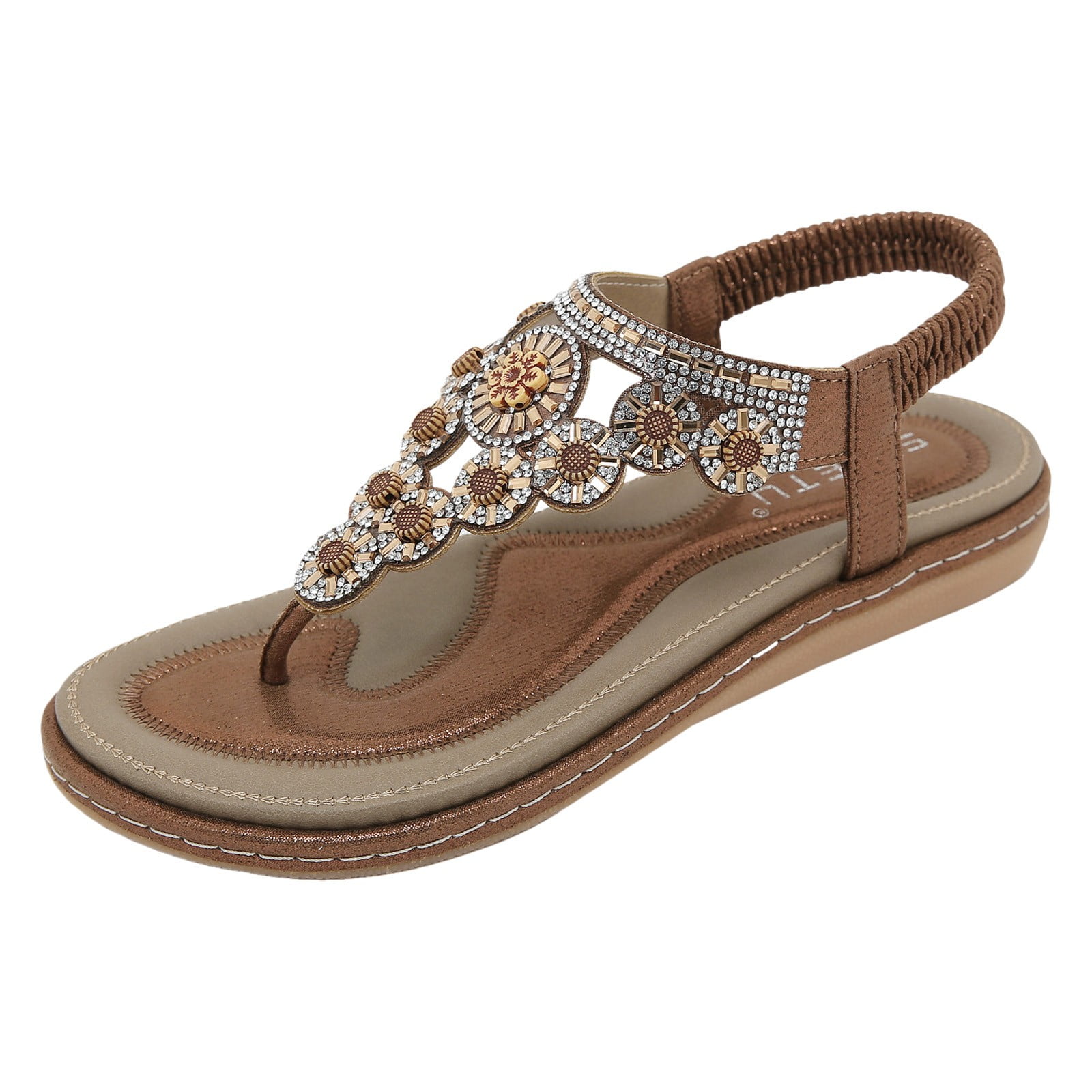 Women s Sandals Female Sandal Adult Womens Shoes Dress Sandals for Women Low Heel Comfort Women Clip Toe Sandals Crystal Jelly Beach Flip Flops Ladies