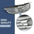 thumbnail image 4 of Front Bumper Radiator Grille Chrome Fit For Hyundai Azera 2012-2014, 4 of 10