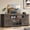 Brown, variant on Uforic Farmhouse TV Stand for 75/80 Inch TV, Rustic Entertainment Center with Power Outlet, Storage Drawers, TV Console for Living Room, Gray