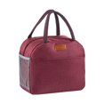 thumbnail image 2 of Clearance! Lunch Bag Foldable Cloth Handle - Lightweight Insulated Thermal Tote, Convenient Storage Bag and Lunch Organizer for Work and Travel,Wine, 2 of 6