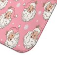thumbnail image 5 of Pink Christmas Santa Pattern Dish Drying Mat for Kitchen 1 Pack, Ultra Absorbent Microfiber Dishes Drainer Mats,16x18in(41x46cm), 5 of 6