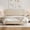 Beige, variant on Queen Size Bed Frame with Minimalist Wave Headboard, Wooden Platform Bed Frame with Solid Wood Legs and Mid-Beam Support for Bedroom Furniture, Oak