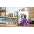thumbnail image 2 of Ahgly Company Machine Washable Indoor Round Transitional Dark Carnation Pink Area Rugs, 6' Round, 2 of 7
