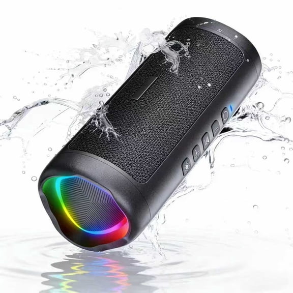 cooboom Bluetooth Speaker, HD Sound, Portable Wireless for Outdoor, IPX5 Waterproof, 20H Playtime, TWS Pairing.