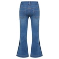 thumbnail image 2 of iiniim Kids Girls Ripped Flared Jeans Casual Fitted Denim Bell Bottoms Distressed Denim Wide Leg Pants Blue 10, 2 of 7