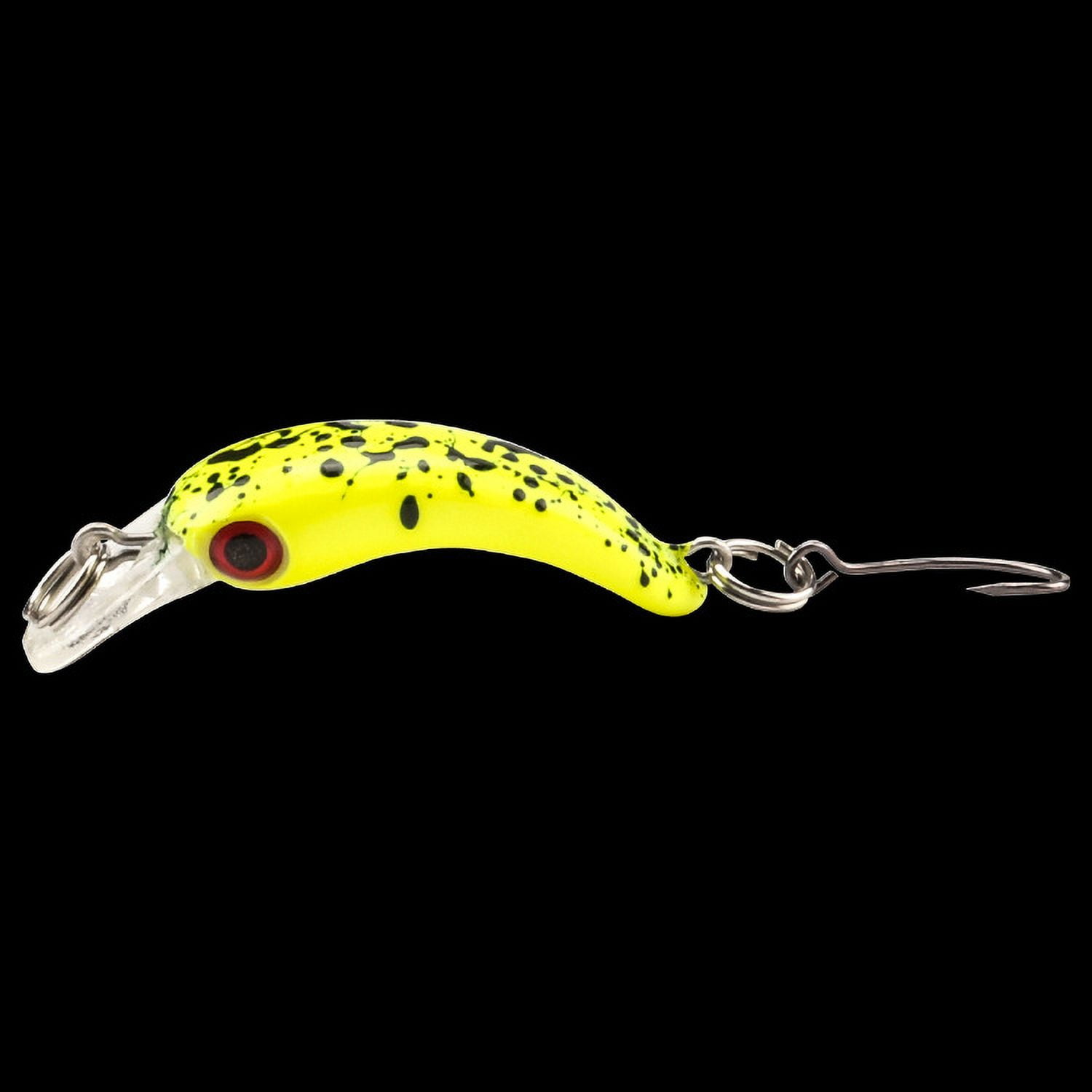 2PC Fishing Lures Jigs 1.5g Small Minnow Lure Micro Bait Mini Bow Single Hook Lure Fake Bait Rock Craw Micro Casting Type