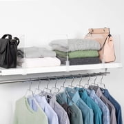 Richards Acrylic Shelf Dividers for Drawers, Shelf Storage & Closet Organization, 6-Pack