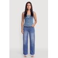 thumbnail image 3 of Women's Denim Square Neck Button Front Vest, 3 of 5