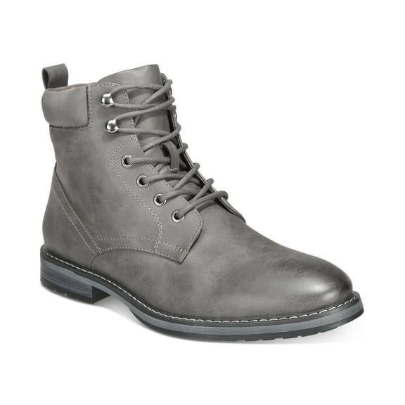 Club Room Men's Westin Lace-up Boots 11.5 Grey