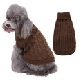 thumbnail image 1 of Pet Winter Sweater Solid Dog Sweater Pet Bipod Xs, 1 of 5