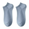 thumbnail image 2 of Gapacks Men's Ankle Socks 5 Pack - Light Blue, Free Size, Nylon Spandex Blend, Stretchy Durable, Casual Everyday Use for Sneakers & Loafers, 2 of 5