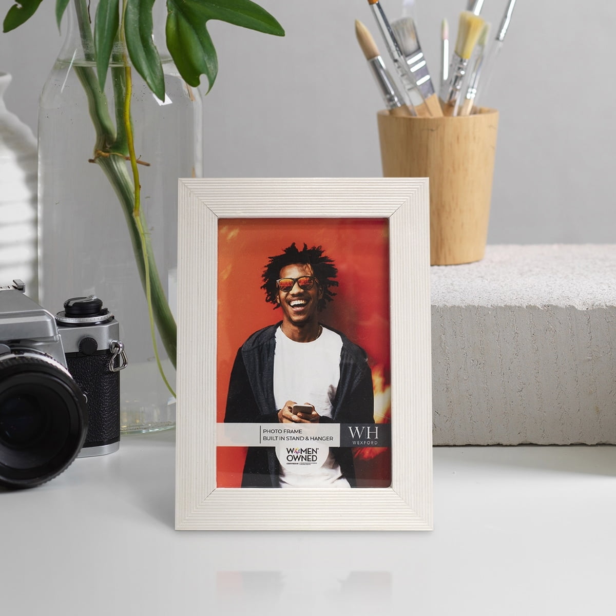 Wexford Home Barnwood Solid Wood Picture Frame 6" x 8" - White