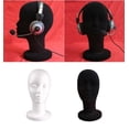 thumbnail image 2 of Mannequin en Mousse de Styromousse Tête de Mannequin Perruques Modèle Présentoir de Lunettes Noir, 2 of 5