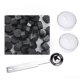 thumbnail image 1 of SELLERING WAX WAX Sello Beads DIY WEY Sello de cera Kit de sello Fácil de usar y limpiar Decoración Artesanías de regalos con lustre vintage estrella negra Inevent HA047891-24, 1 of 4