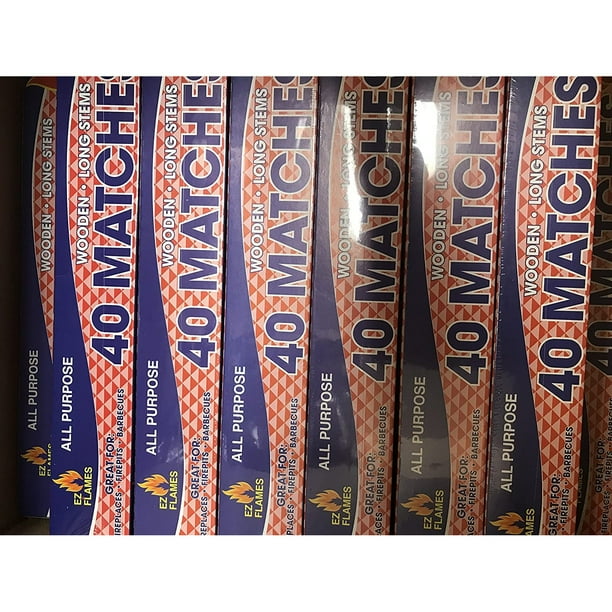 QUIETTCEX 6 Boxes in LOT Wooden Long 11" FIRE Starter Matches 40 in