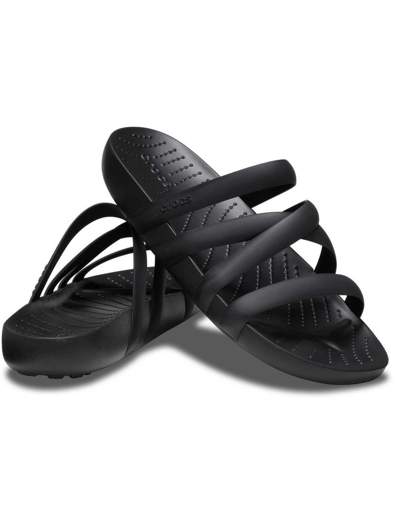 Crocs Women's Splash Strappy Black Sandals