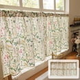 thumbnail image 1 of Printed Chiffon Curtain, Semi-Sheer Window Panel With Rod Pocket, for Kitchen and Coffee Shop, Multi-color, 1 of 9