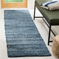 thumbnail image 2 of SAFAVIEH Montauk Darien Braided Chevron Runner Rug, Blue, 2'3" x 7', 2 of 7