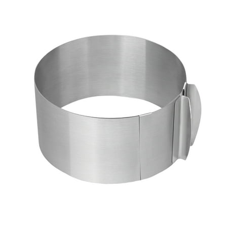 

1pc 16-30cm Diameter Adjustable Round Mousse Cutter Stainless Steel Mouse Cake Mold Baking Tool
