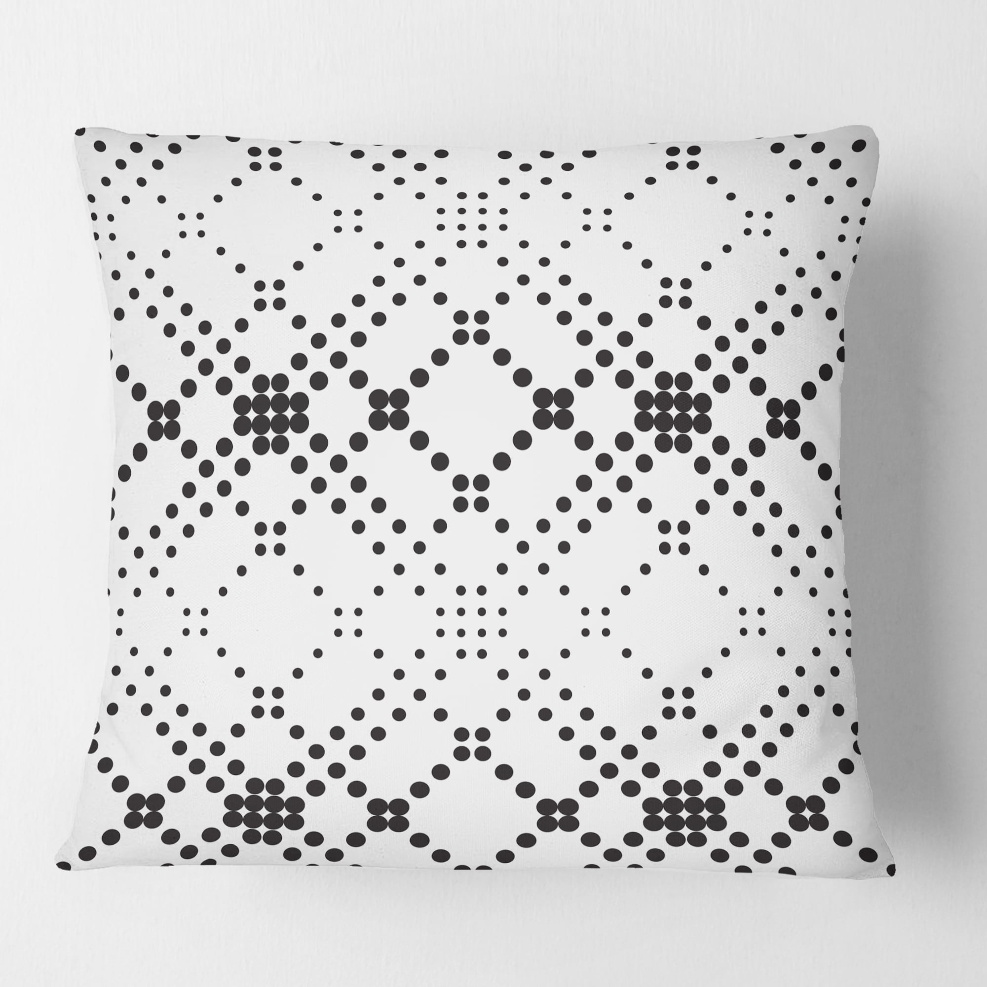 Designart Retro Geometrical Abstract Minimal Pattern IX' Mid-Century Modern Throw Pillow - 18x18
