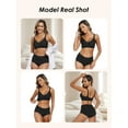 thumbnail image 3 of Gleelist Womens Bras Push Up Soft V Neck Bras Wave Comfortable Wireless Bralettes Seamless Bra Smooth Brassiere Wire Free Basic Everyday Bras, 3 of 6
