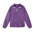 thumbnail image 4 of Fanxing 1/4 Zip Pullover for Women Fleece Lined Long Sleeve Sweatshirt Casual Plush Fluffy Zipper Pullovers Tops Activewear S/M/L/XL/XXL/XXXL/XXXXL/XXXXXL, 4 of 7