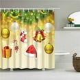 thumbnail image 1 of Coxeer Rideau de Douche de Noël Coloré Imperméable Rideau de Salle de Bain, 1 of 2